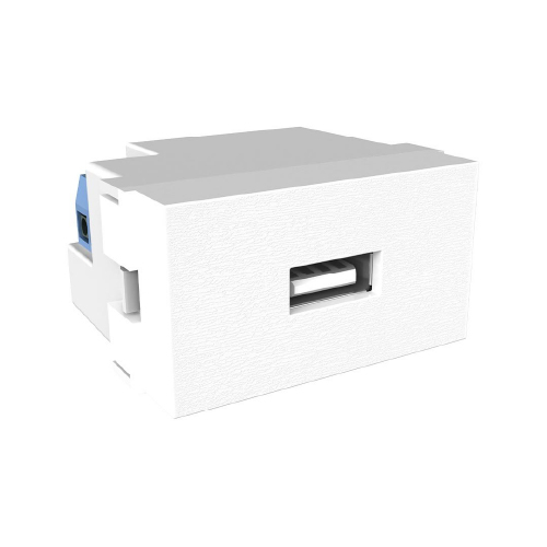 Toma usb de carga 1A Platinum blanco